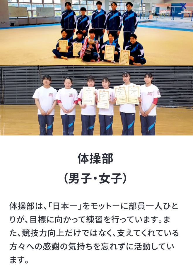 体操部(男子・女子)